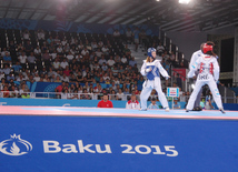 Bakı 2015 I Avropa Oyunları çərçivəsində taekvondo yarışları. Azərbaycan, 16 iyun 2015